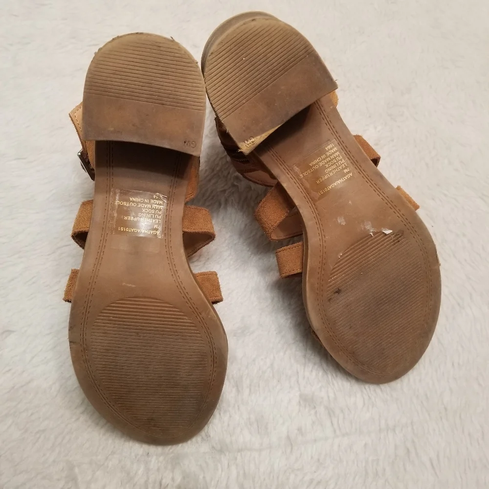 - Steve Madden women's suede Leather sandals size 7M Agatha - Picture 5 of 6